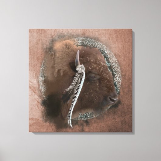 Het Bison II - Gewikkeld Canvas Afdruk (Voorkant)