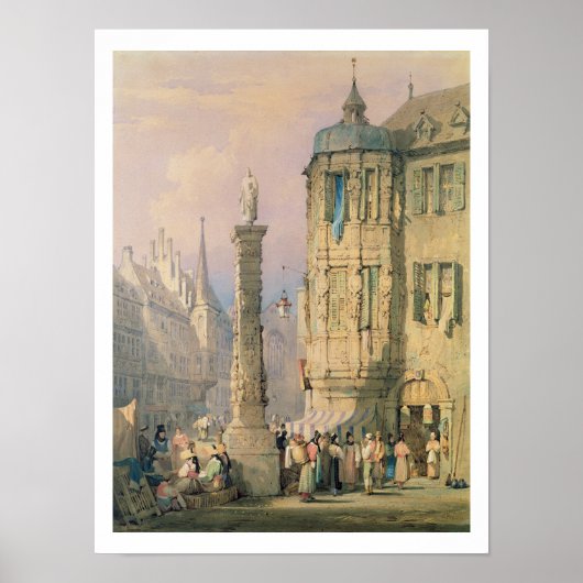 Het bisschoppaleis in Wurzburg Poster (Voorkant)