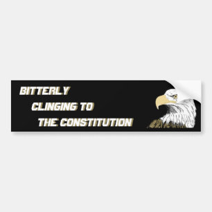 Het bittere kloppend aan de Grondwet Bumpersticker