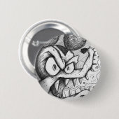 Het bittere rage ronde button 5,7 cm (Voorkant /achterkant)