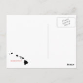 Het bladerdak op het briefkaart Oahu (Achterkant)