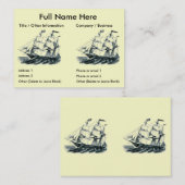 Het Bladwijzer van de Bark "Florida" dat het schip Visitekaartje (Voorkant / Achterkant)