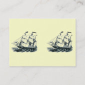 Het Bladwijzer van de Bark "Florida" dat het schip Visitekaartje (Achterkant)