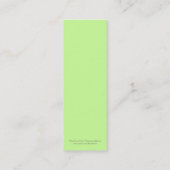 Het Bladwijzer van de Groenen Mini Visitekaartje (Achterkant)