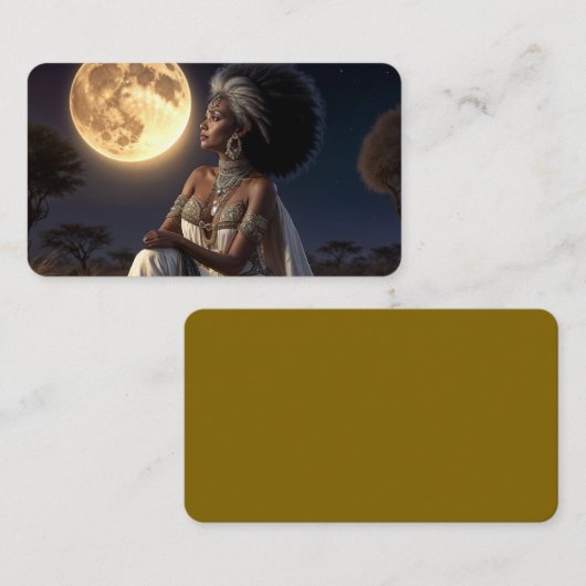 Het Bladwijzer van de wijze vrouw Visitekaartje (Voorkant / Achterkant)