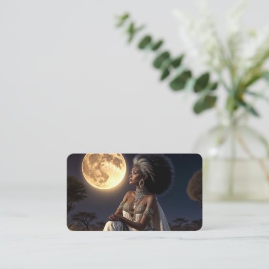 Het Bladwijzer van de wijze vrouw Visitekaartje (Staand voorkant)