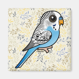 Het Blauw van Budgie van Birdorable Magneet