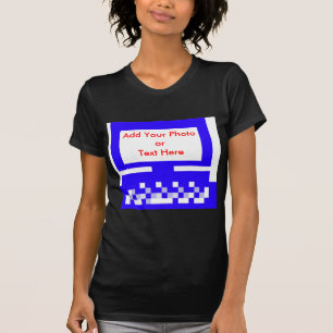Het blauw van de Computer van de Afbeeldingen van T-shirt
