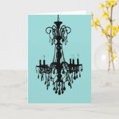 Het Blauw van de kroonluchter Kaart (Gele Bloem)