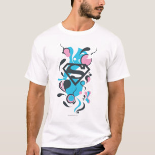 Het Blauw van de Plons van de kleur T-shirt