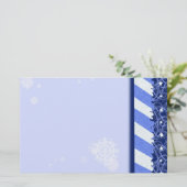 Het Blauw van de winter Briefpapier (Staand voorkant)