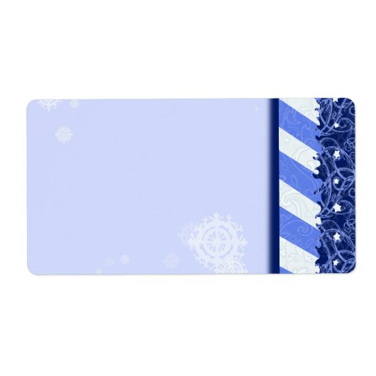 Het Blauw van de winter Etiket (Voorkant)