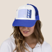 Het Blauw van de winter Trucker Pet (In situ)