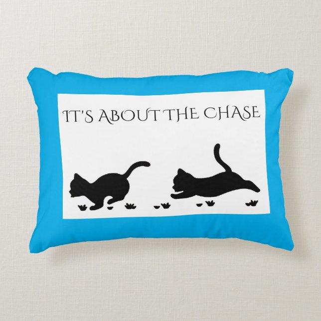 Het blauw van katjes werpt hoofdkussen accent kussen (Voorkant)