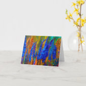 Het Blauw van riddersporen Kaart (Gele Bloem)