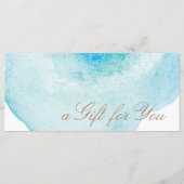 Het blauwe Abstracte Certificaat van de Gift van (Voorkant)