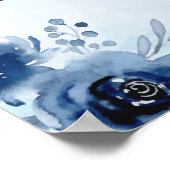 Het blauwe Baby shower van de Waterverf van de Jon Poster (Hoek)