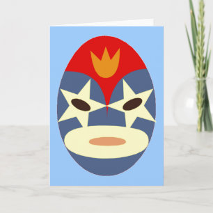 Het blauwe Masker van Lucha Libre Kaart