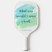 Het Blauwe Monogram van de Waterverf van het Citaa Pickleball Paddle (Achterkant)