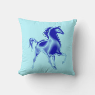 Het blauwe paard kussen