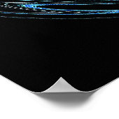Het blauwe Poster van de Planeet (Hoek)