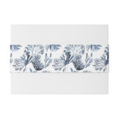 Het blauwe rif | Nautical Wedding Uitnodigingen Wikkel (Achterkant Voorbeeld)