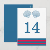 Het blauwe Rode ZeevaartBriefkaart van de Lijst Briefkaart (Voorkant / Achterkant)