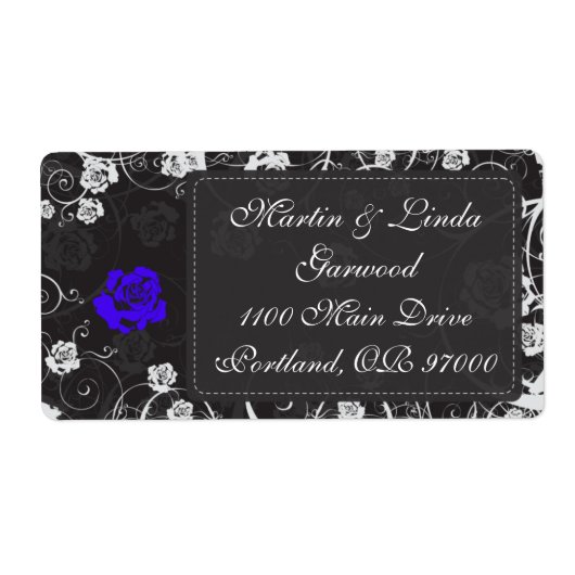 Het Blauwe Verschepende Etiket van de schemer v2 (Voorkant)