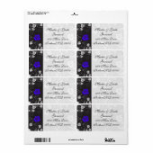 Het Blauwe Verschepende Etiket van de schemer v4 (Full Sheet)