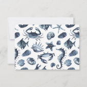 Het blauwe zeepaard | Bodemafdekking Kaart (Achterkant)