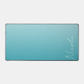 Het blauwgroen Manuscript van de Handtekening van  Bureaumat (Voorkant)