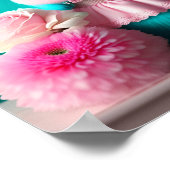 Het Blauwgroen paasportret Poster (Hoek)