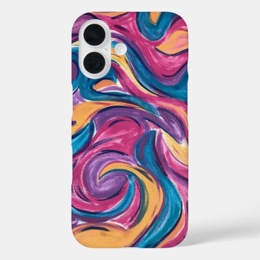 Het blazen in de Abstracte kunst van het Wind-hand Case-Mate iPhone Case (Achterkant)