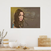 Het blazen in het Poster van de Wind (Keuken)