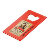 Het Bleke etiket van de heer Molotov Kredietkaart Flessenopener (Voorkant Gekanteld)