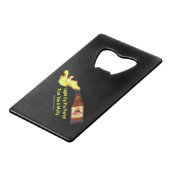 Het Bleke etiket van de heer Molotov Kredietkaart Flessenopener (Achterkant Gekanteld)