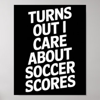 Het blijkt dat ik om voetbaluitslagen fans spelers poster