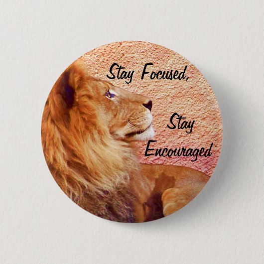 Het blijven Gericht_ Ronde Button 5,7 Cm (Voorkant)