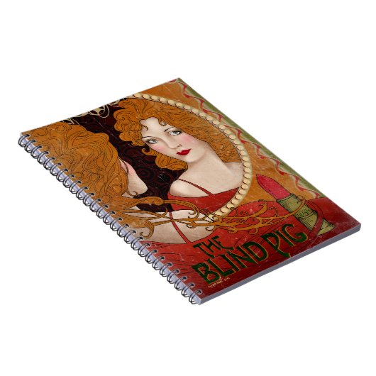 HET BLIND PIG™  Kunstwerk Notitieboek (Rechterzijde)