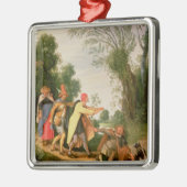 Het blinde leiden het Blinden Metalen Ornament (Links)