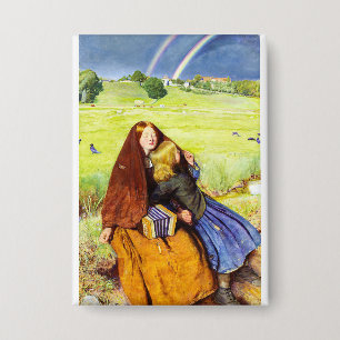 Het Blinde Meisje van John Everett Millais Button