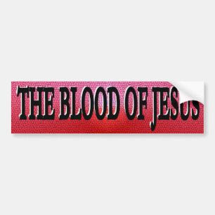 Het bloed van Jezus Bumpersticker