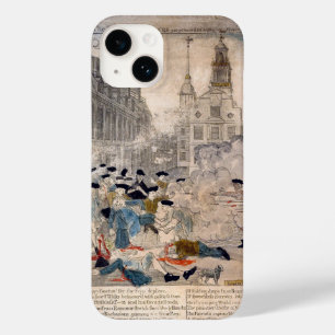 Het bloedbad in Boston Paul Revere King Street Case-Mate iPhone 14 Hoesje