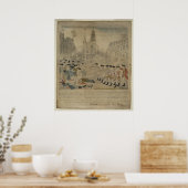 Het bloedbad in Boston Poster (Keuken)