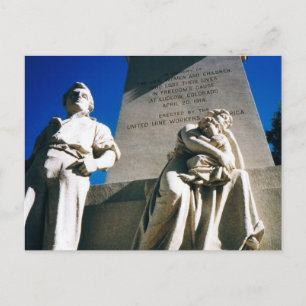 Het bloedbad van 20 april 1914 met de historische briefkaart