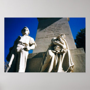 Het bloedbad van 20 april 1914 met de historische  poster