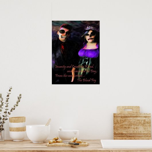 Het bloedbeeld Poster (Keuken)