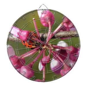Het bloeien Redbud met Lieveheersbeestje Dartbord