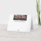 Het Bloemblaadje van de bloem dankt u kaardt Bedankkaart (Achterkant)