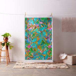 Het Bloemen Abstracte Glas in lood van de stof
